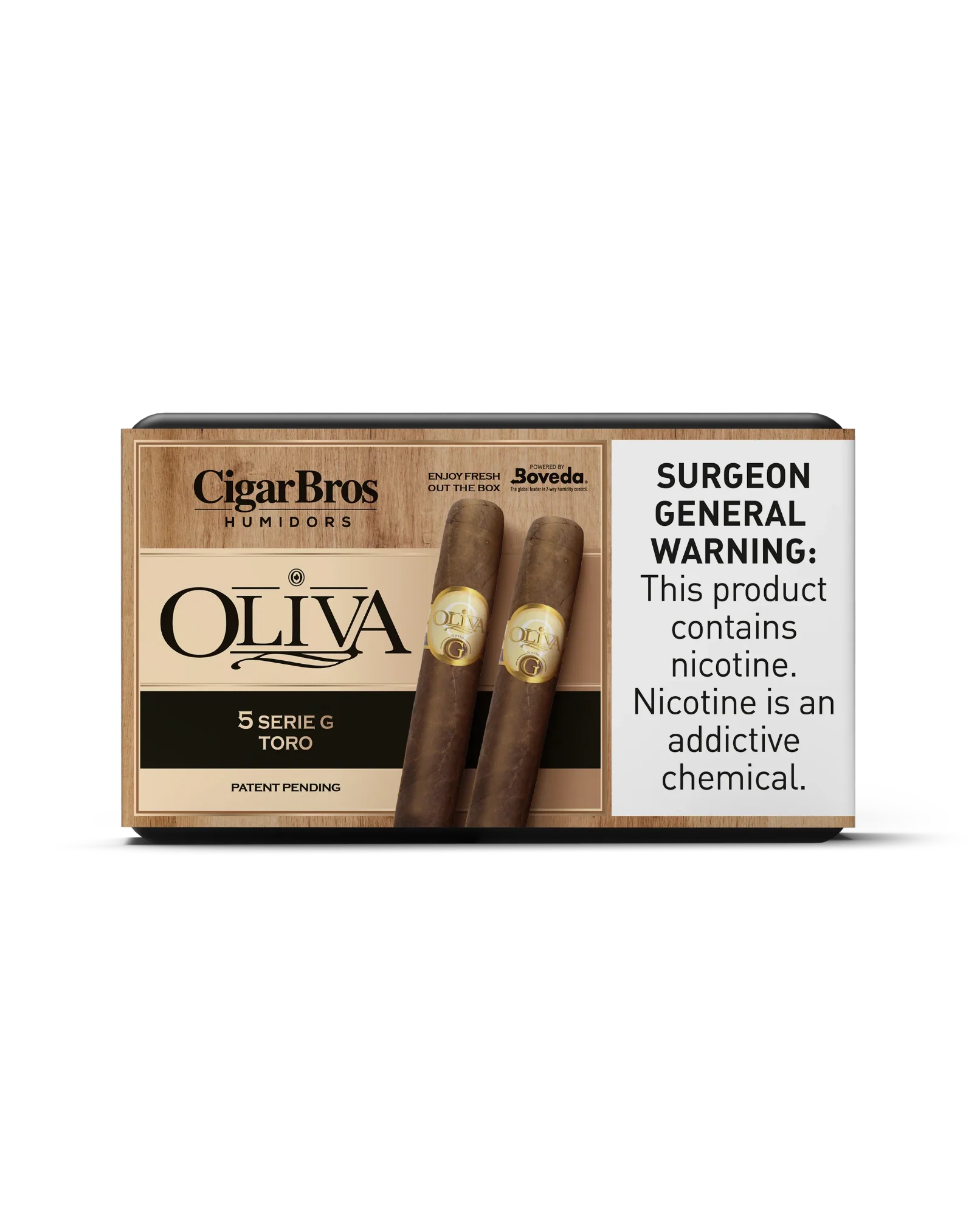 Oliva Serie G Toro Cigar With Personal Humidor by CigarBros (Box of 5)
