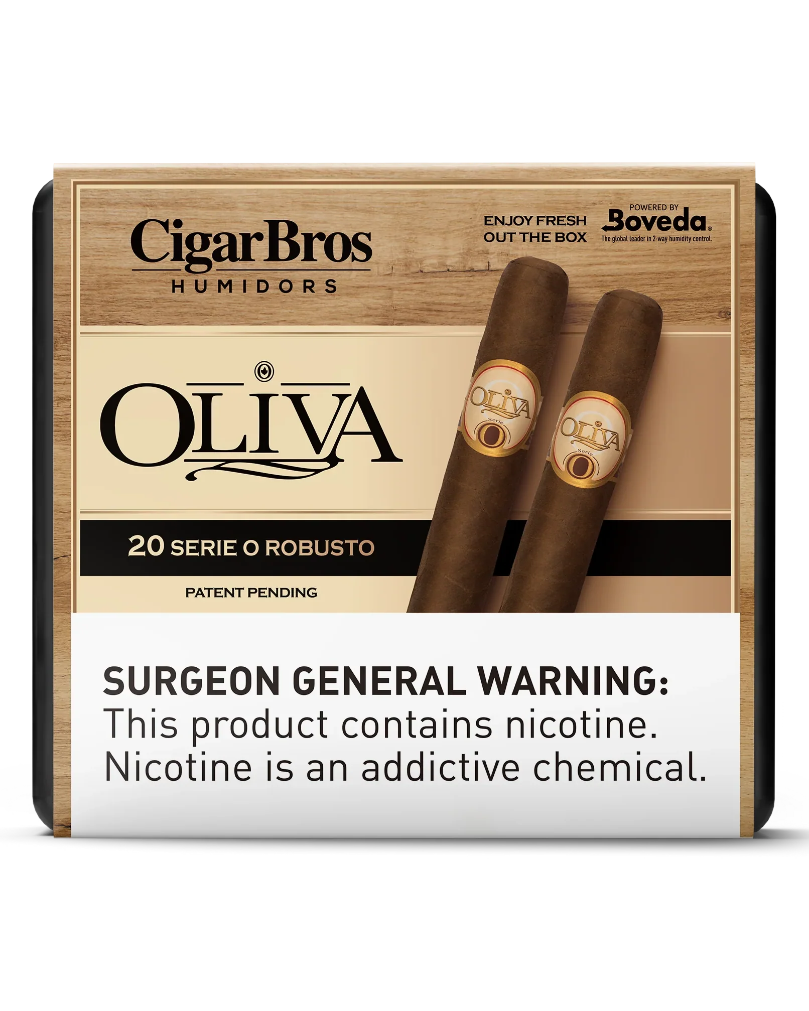 Oliva Serie O Robusto Cigar With Personal Humidor by CigarBros (Box of 20)