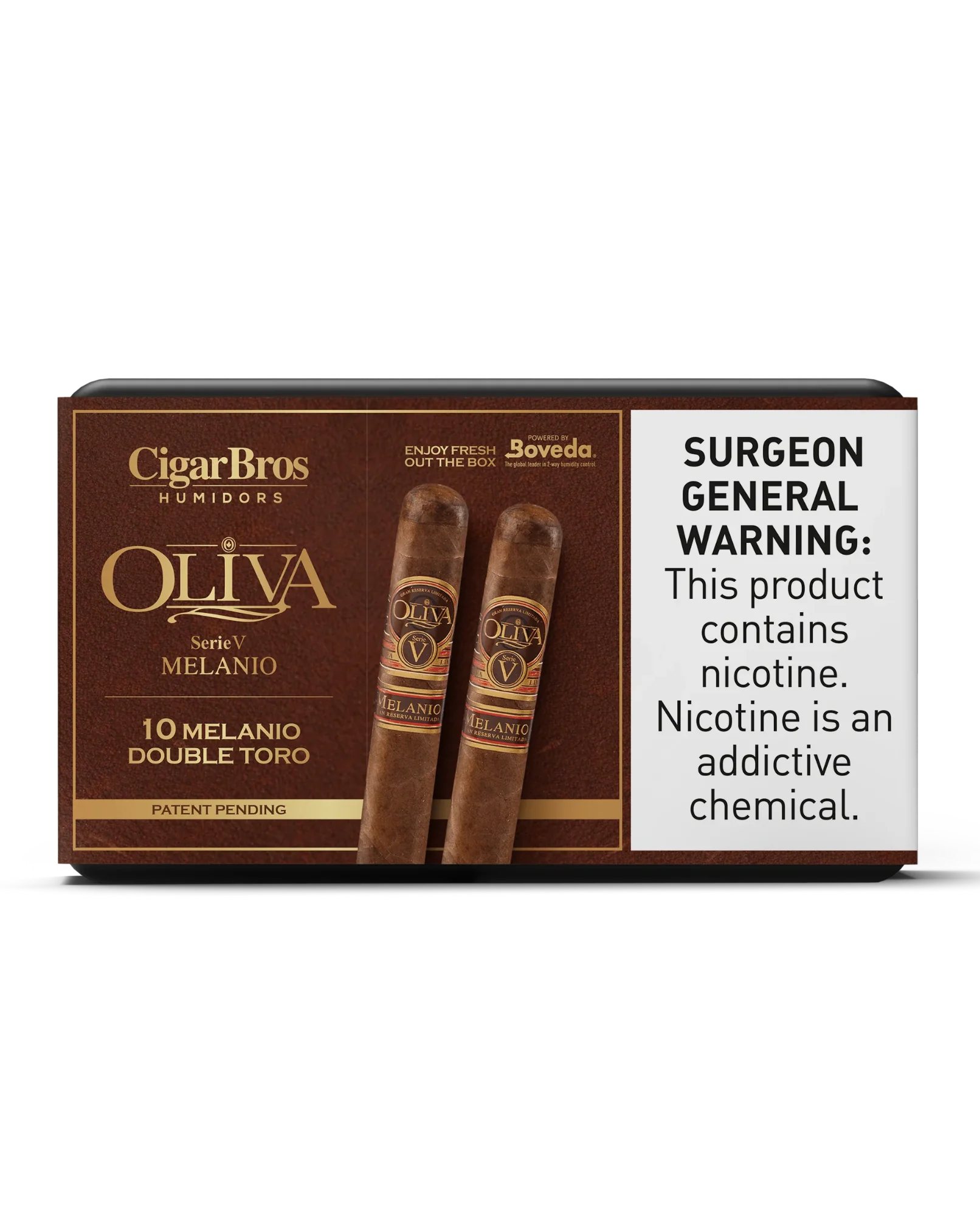 Oliva Serie V Melanio Double Toro Cigar With Personal Humidor by CigarBros (Box of 10)