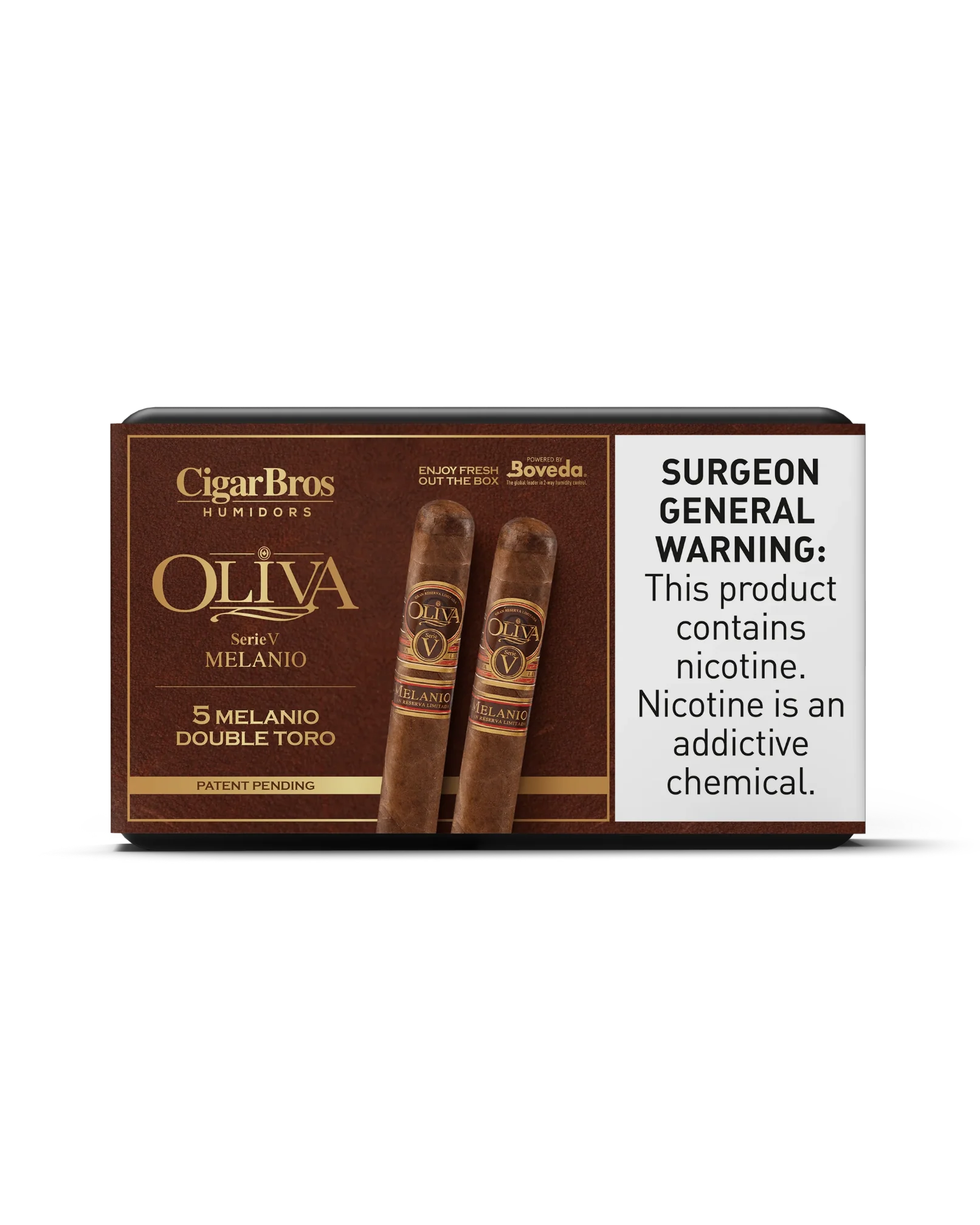 Oliva Serie V Melanio Double Toro Cigar With Personal Humidor by CigarBros (Box of 5)