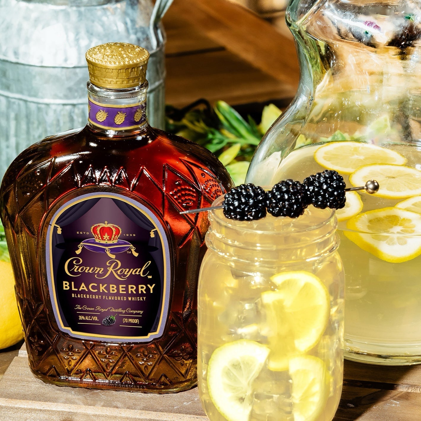 Crown Royal Limited Edition Blackberry Flavored Whisky Bundle 750ml 12 Pack