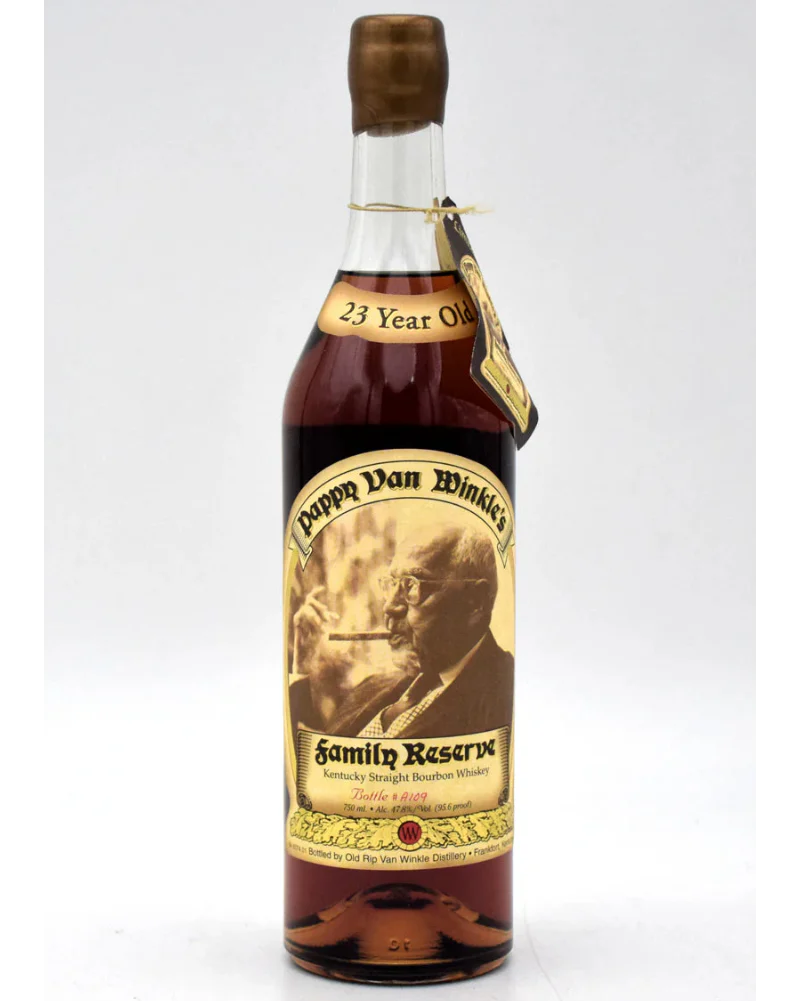 Pappy Van Winkle 23 Year Old Family Reserve 95.6 Proof First Release - Green Glass, Gold Wax