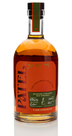 Patel Bespoke 8 Year Old Single Barrel Cask Strength 51 Rye Whiskey 750ml