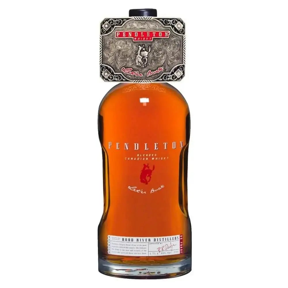 Pendleton Limited Edition Blended Canadian Whisky Belt Buckle Gift Pack 1.75Lt