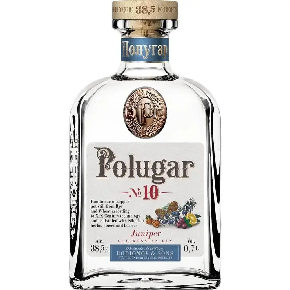 Polugar No.10 Juniper Old Russian Gin 700ml