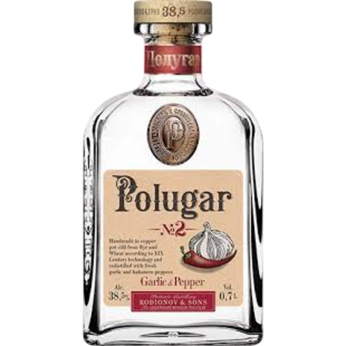 Polugar No 2 Garlic and Pepper 750 ml