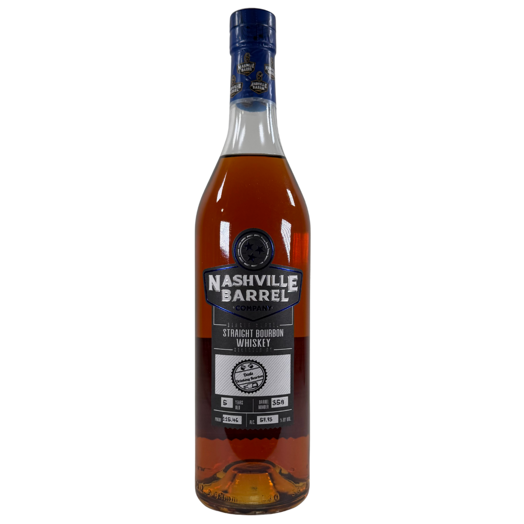 Nashville 5 Year Old Single Barrel Cask Strength Straight Bourbon Whiskey 750ml