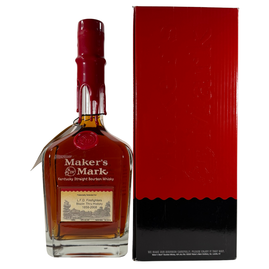 Maker's Mark VIP Bottle L.F.D. Firefighters Kentucky Straight Bourbon Whisky 750ml
