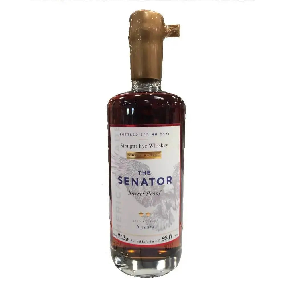 Proof and Wood 6 Year Old The Senator Barrel Proof #302 Gold Wax Edition Straight Rye Whiskey 750ml