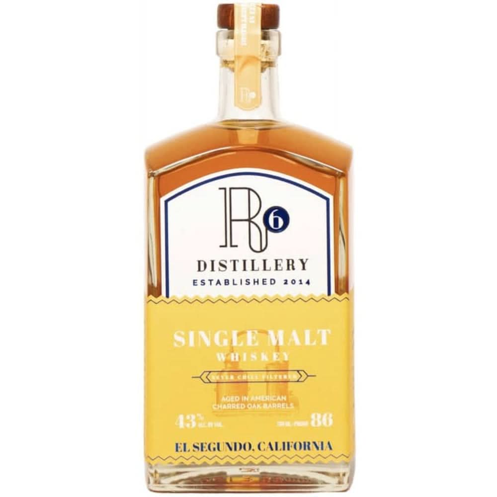 R6 Distillery Single Malt Whiskey 750ml