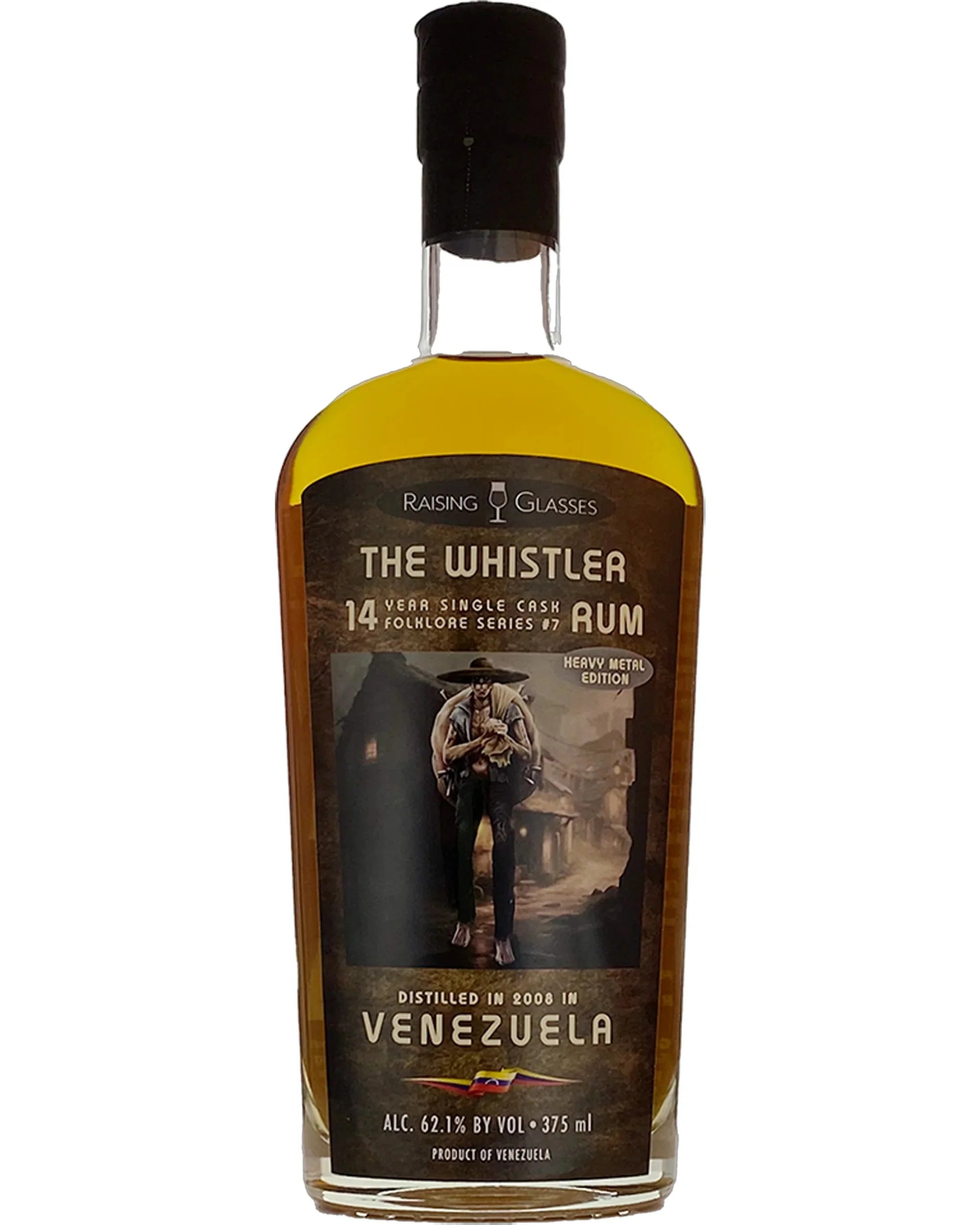 Raising Glasses Whistler Heavy Metal Edition 14 Year Old Venezuelan Single Cask Rum 375ml