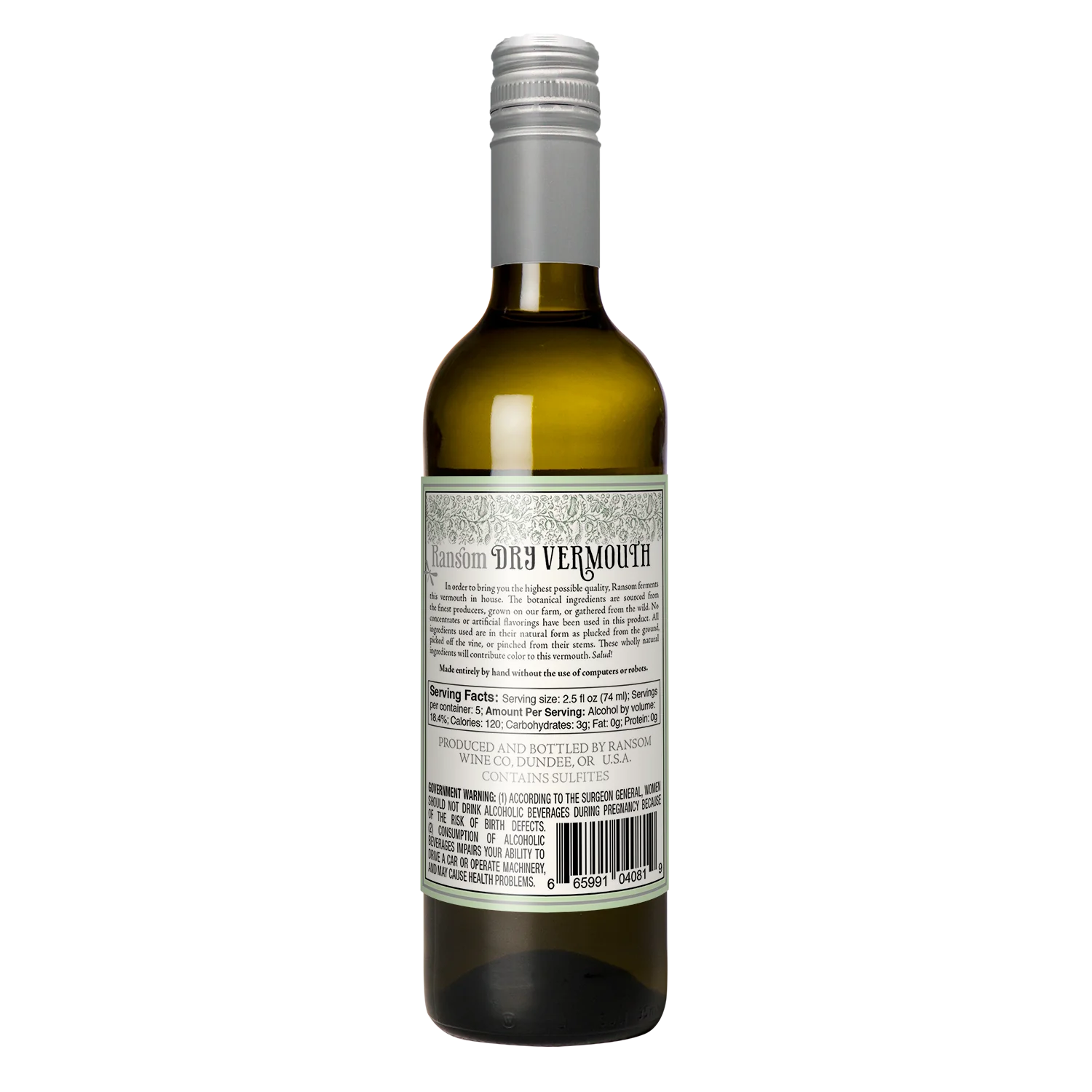 Ransom Dry Vermouth 375ml