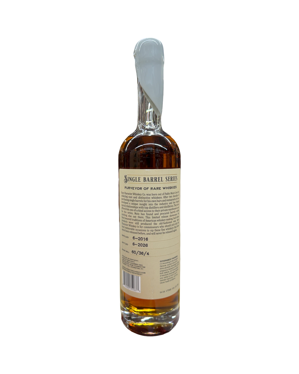 Rare Character El Cerrito Liquor Jazzy’s Private Selection Store Pick  Single Barrel No. KHR-039 10 Years Old 112.58 Proof Cask Strength Kentucky Straight Bourbon Whiskey 750ml