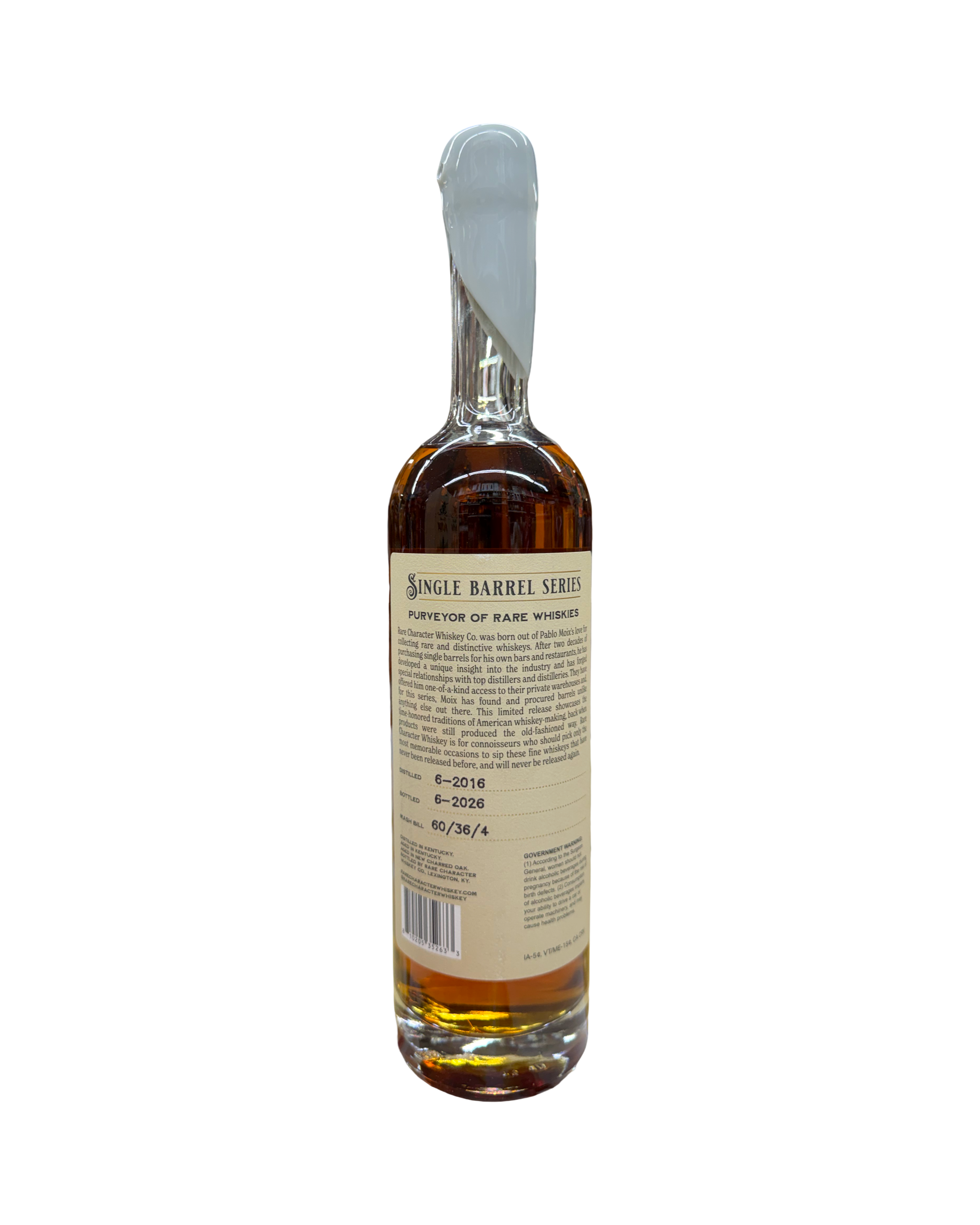 Rare Character El Cerrito Liquor Jazzy’s Private Selection Store Pick  Single Barrel No. KHR-039 10 Years Old 112.58 Proof Cask Strength Kentucky Straight Bourbon Whiskey 750ml