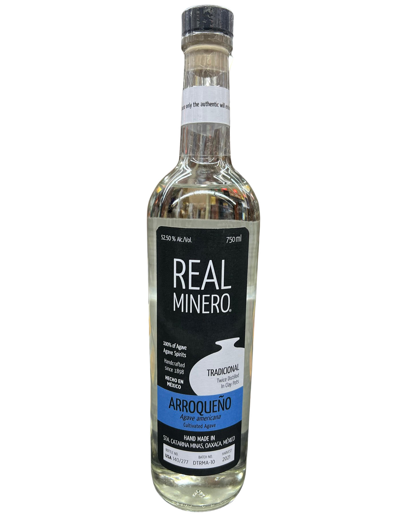 Real Minero Destilado De Agave Arroqueno Ancestral Mezcal 750ml