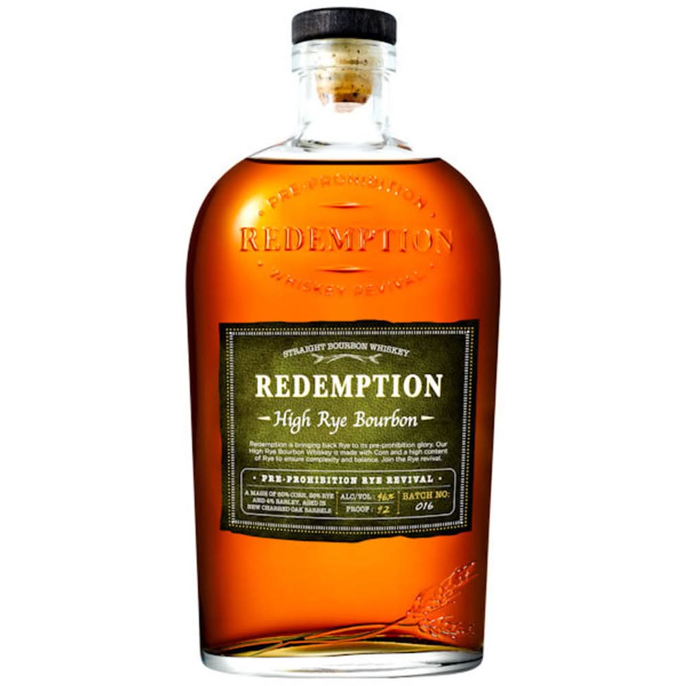 Redemption High-Rye Bourbon Whiskey 750ml
