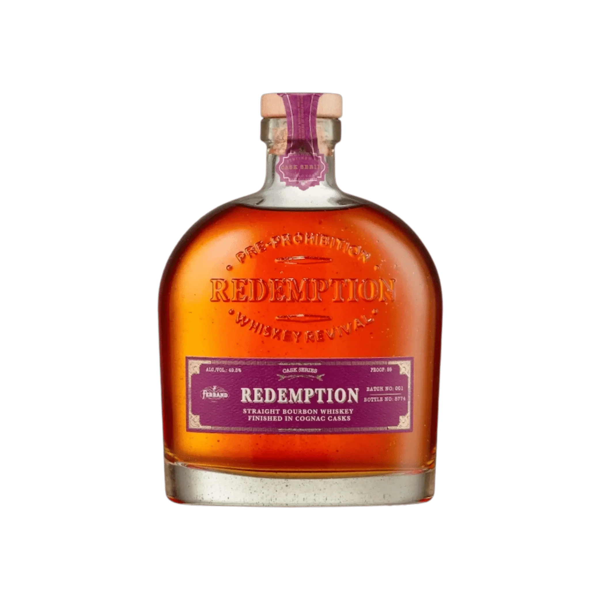Redemption Straight Bourbon Whisky Finished In Cognac Casks 750ml