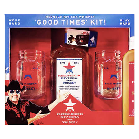 Redneck Riviera Good Times Kit with 2 Mason Cups 750 ML