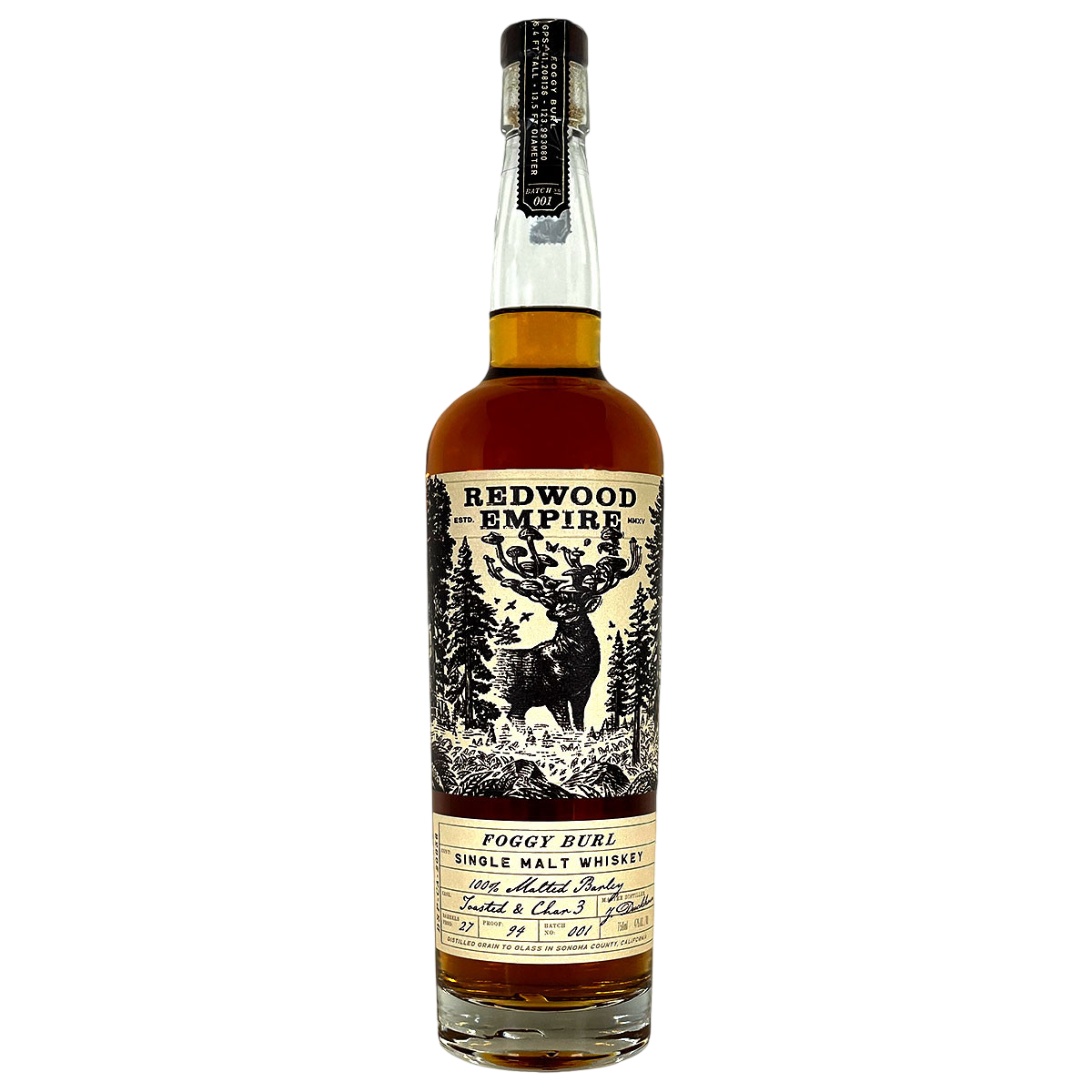 Redwood Empire Foggy Burl Single Malt Whiskey 750ml