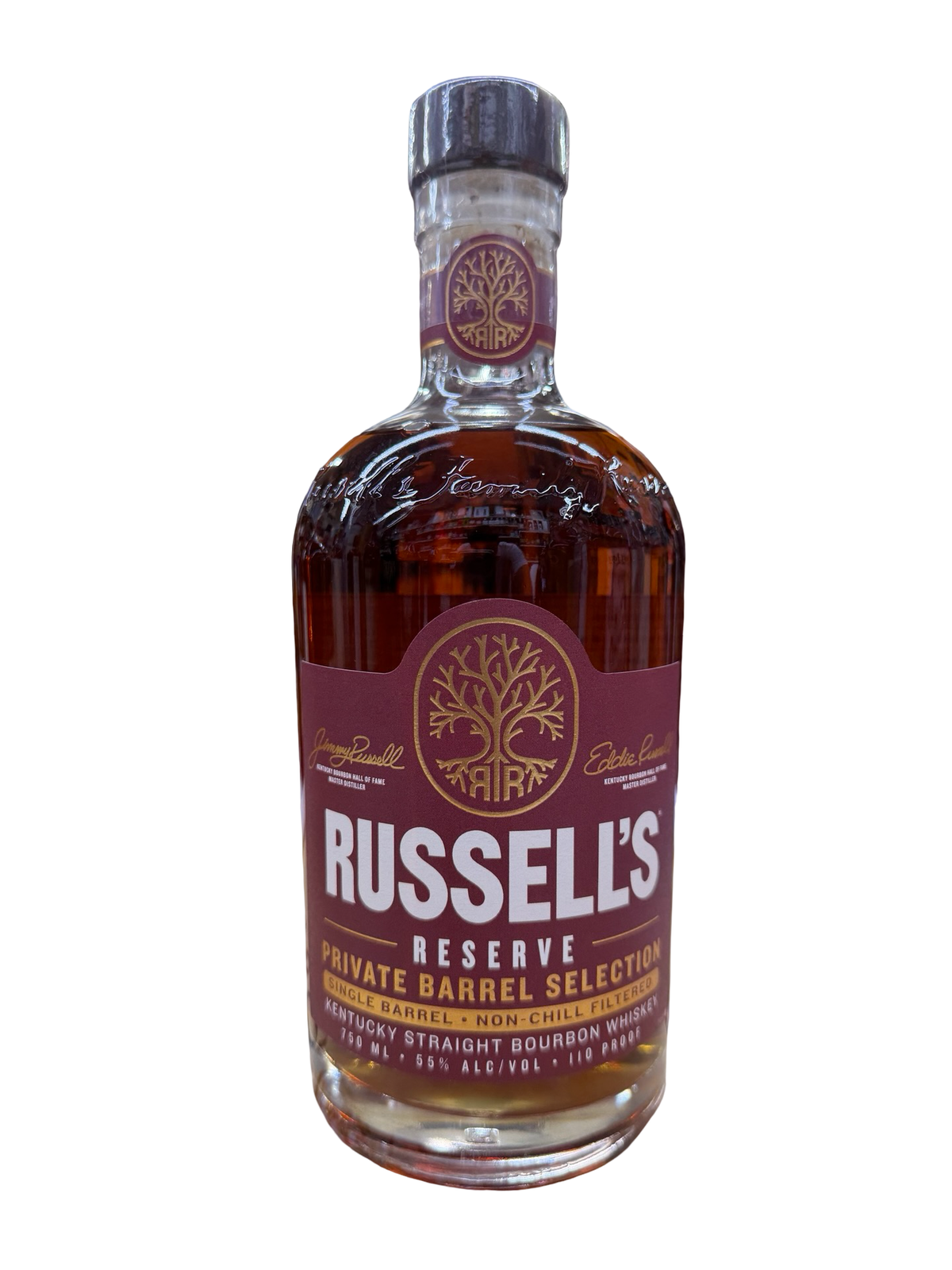 Russell’s Reserve 9 Year Old El Cerrito Liquor × Jazzy’s Wine Store Pick Private Barrel Selection Warehouse CN-E Barrel #25-1326 Kentucky Straight Bourbon Whiskey 750ml