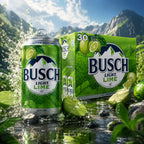 Busch Light Lime Lager Beer 12-Oz Can 30-Pack