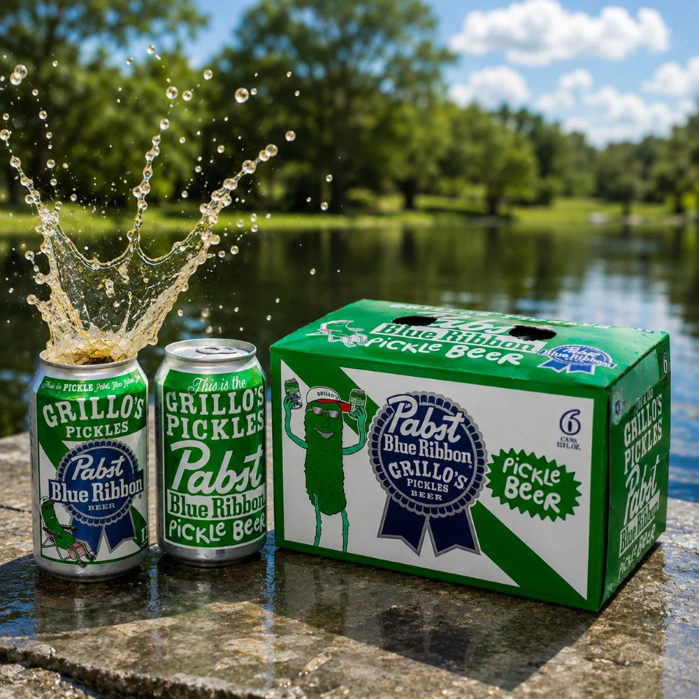 Pabst Blue Ribbon Grillo's Pickle Beer 12-Oz Can 6-Pack