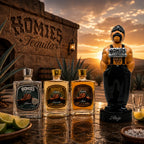 Homies  Blanco, Reposado, Anejo & Big Loko  Anejo Ceramic Figurine Bundle 750ml 4-Pack