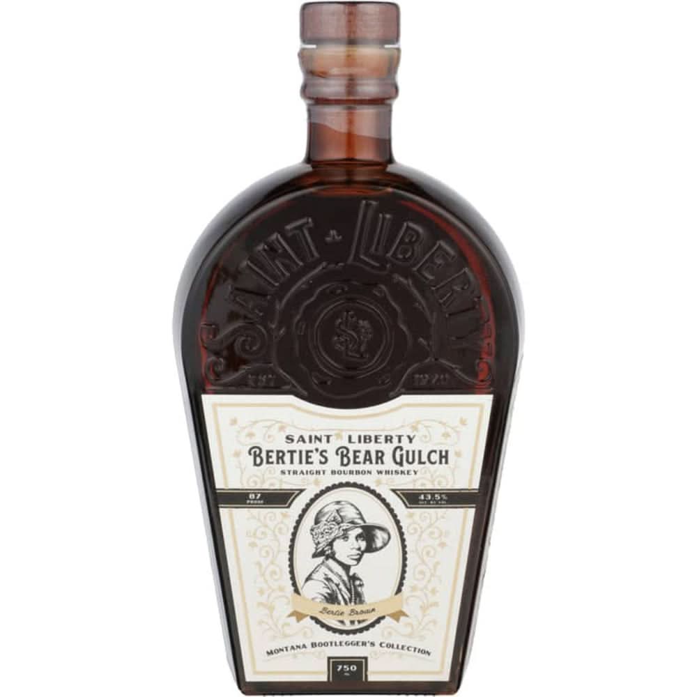 Saint Liberty Bertie's Bear Gulch Montana Bootlegger's Collection 4 Year Old Straight Bourbon Whiskey 750ml