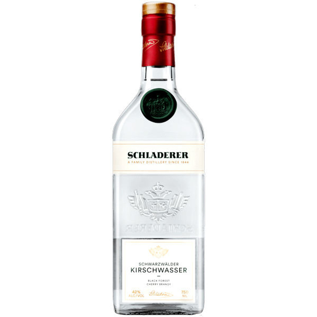 Schladerer Schwarzwalder Black Forest Kirschwasser Cherry Eau de Vie 750ml