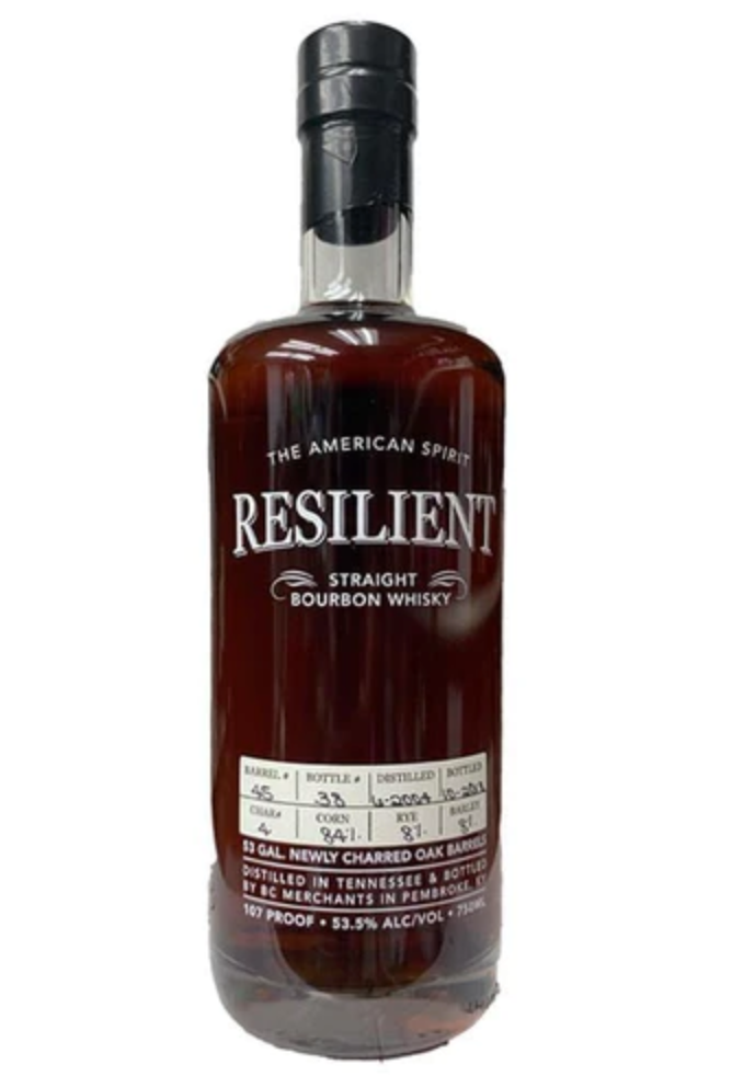 Resilient 14 Year Old Straight Bourbon Whisky 750ml