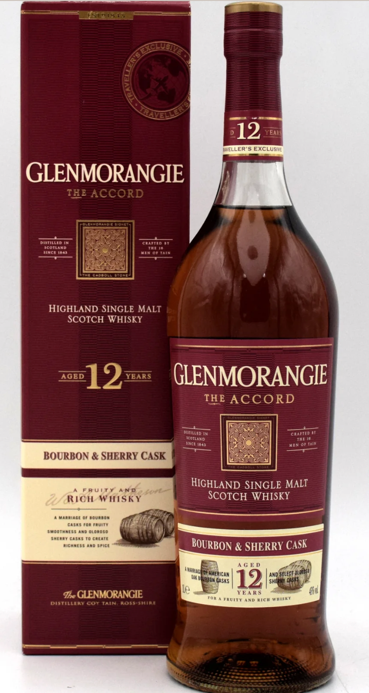 Glenmorangie Aged 12 years Sherry Cask Finish Single Malt Scotch Whisky 750ml