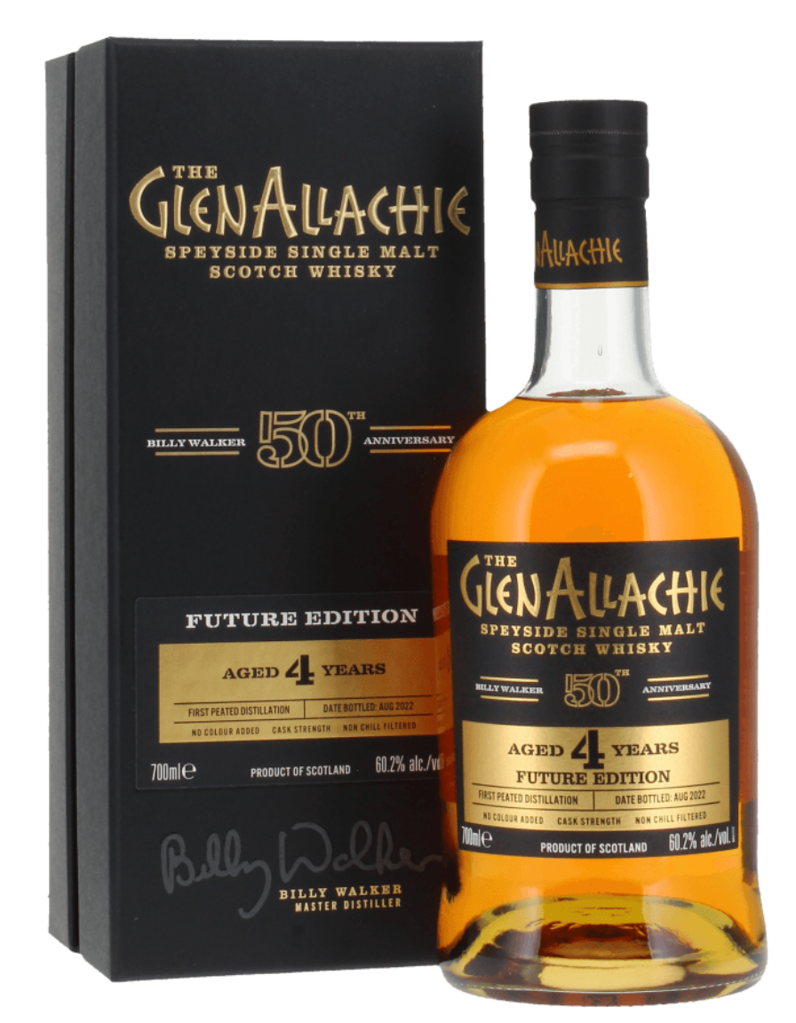 GlenAllachie Billy Walker 50th Anniversary Future Edition 4 Year Old Speyside Single Malt Scotch Whisky