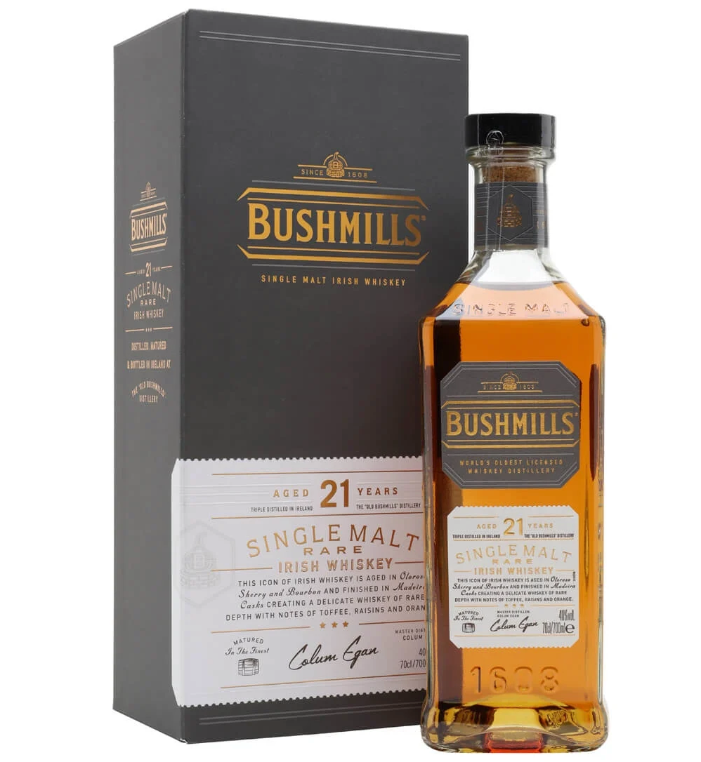 Bushmills 21 Year Old Single Malt Irish Whiskey 700ml