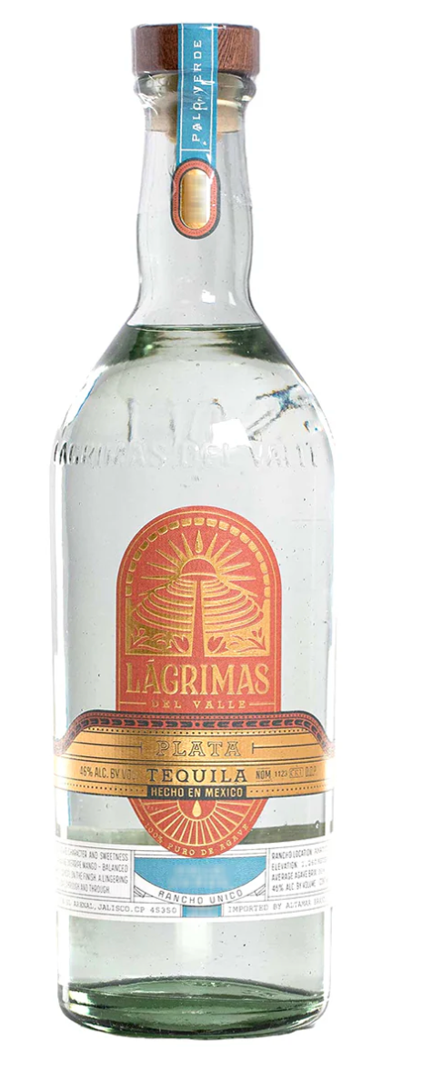 Lagrimas del Valle Palo Verde Plata Tequila