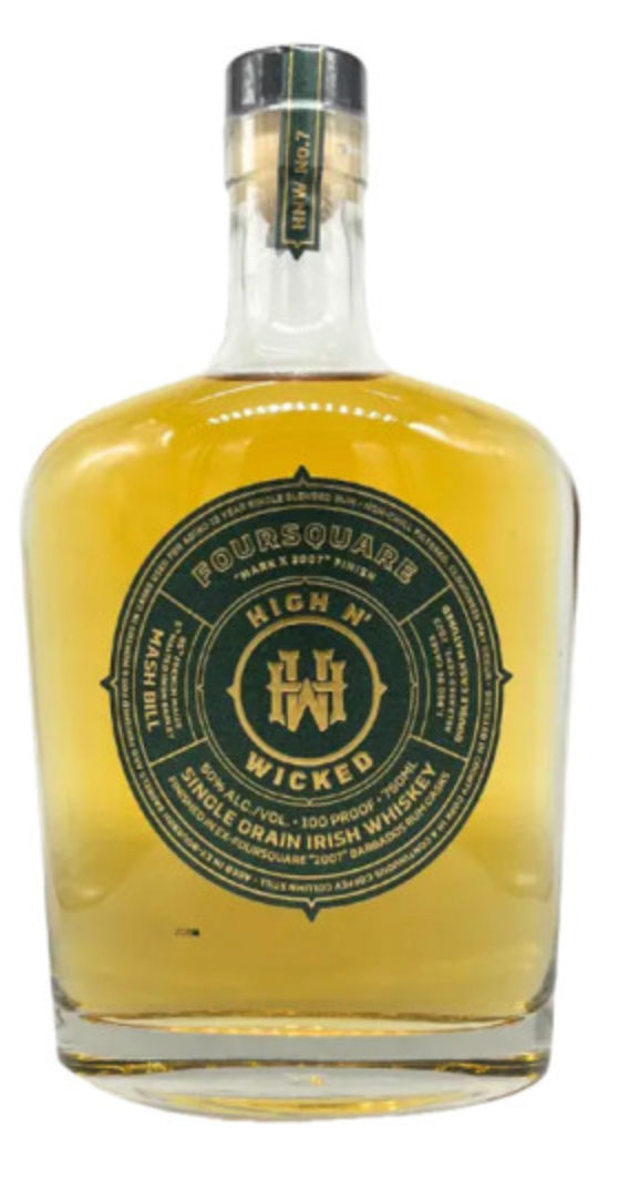 Foursquare High N' Wicked  Aged in Foursquare 2007 Barrel Irish Single Grain Whiskey 750ml