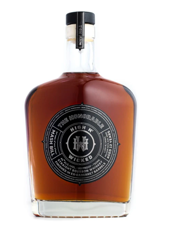 High N' Wicked The Honorable 12 Years Old Straight Bourbon Whiskey 750ml