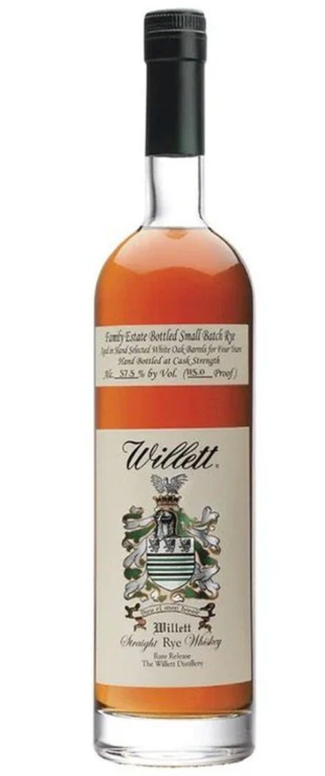 Willett Family Estate Bottled Single Barrel Straight Rye Whiskey 750ml