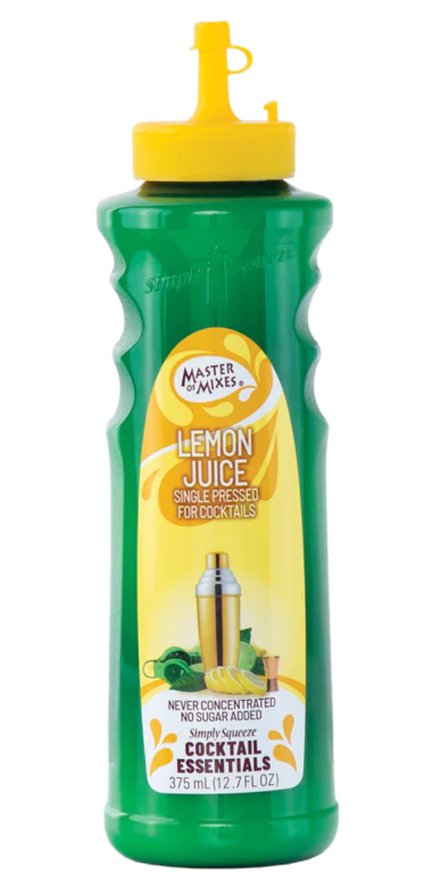 Master Of Mixes Single Pressed Lemon Juice 375ml