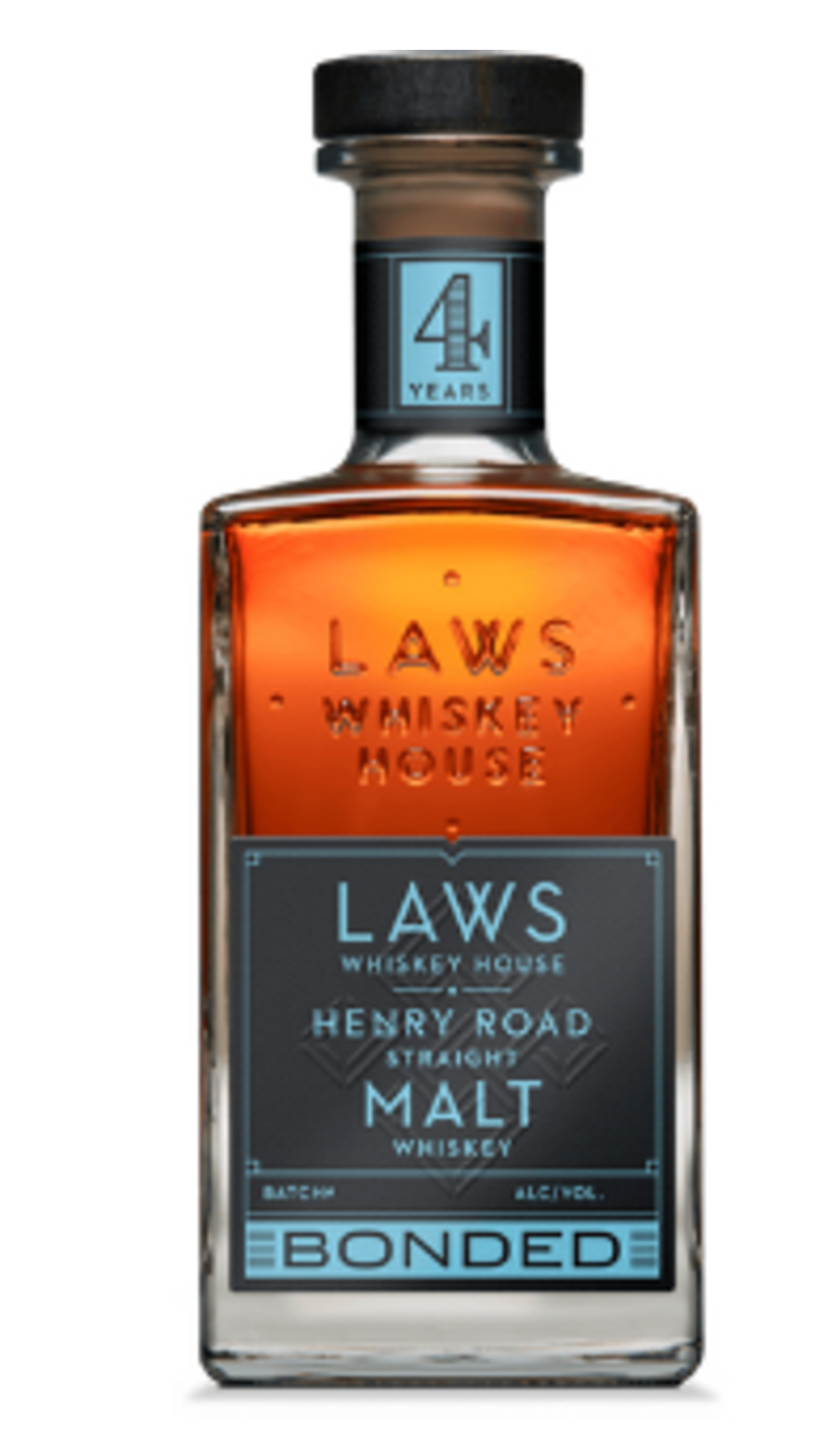 A.D. Laws Henry Road 4 Year Old Bonded Straight Malt Whiskey