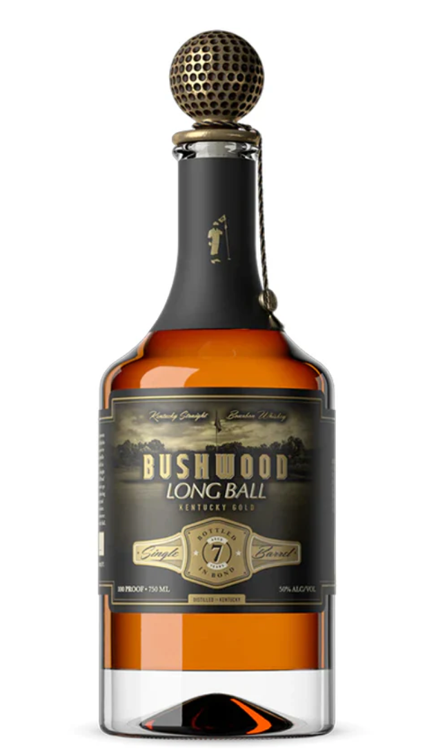 Bushwood Long Ball Gold Label 7 Year Old In Bond Straight Bourbon Whiskey 750ml
