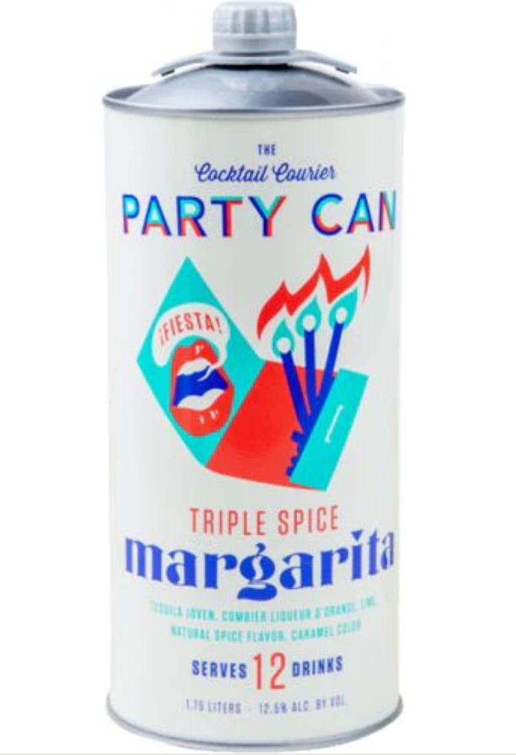 Cocktail Courier Party Can Triple Spice Margarita Ready to Drink Cocktail