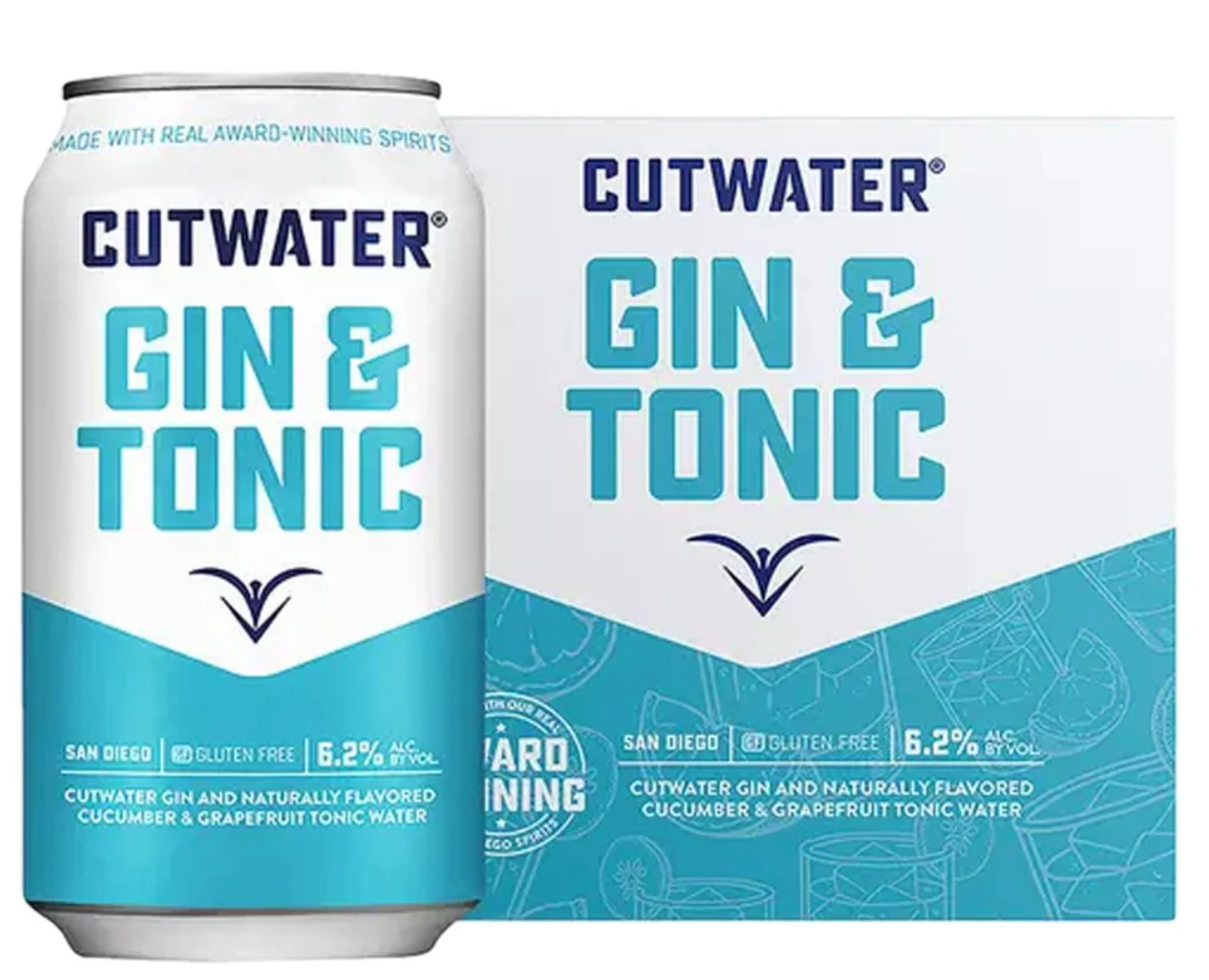 Cut Water Gin & Tonic 4 Pack 355ml