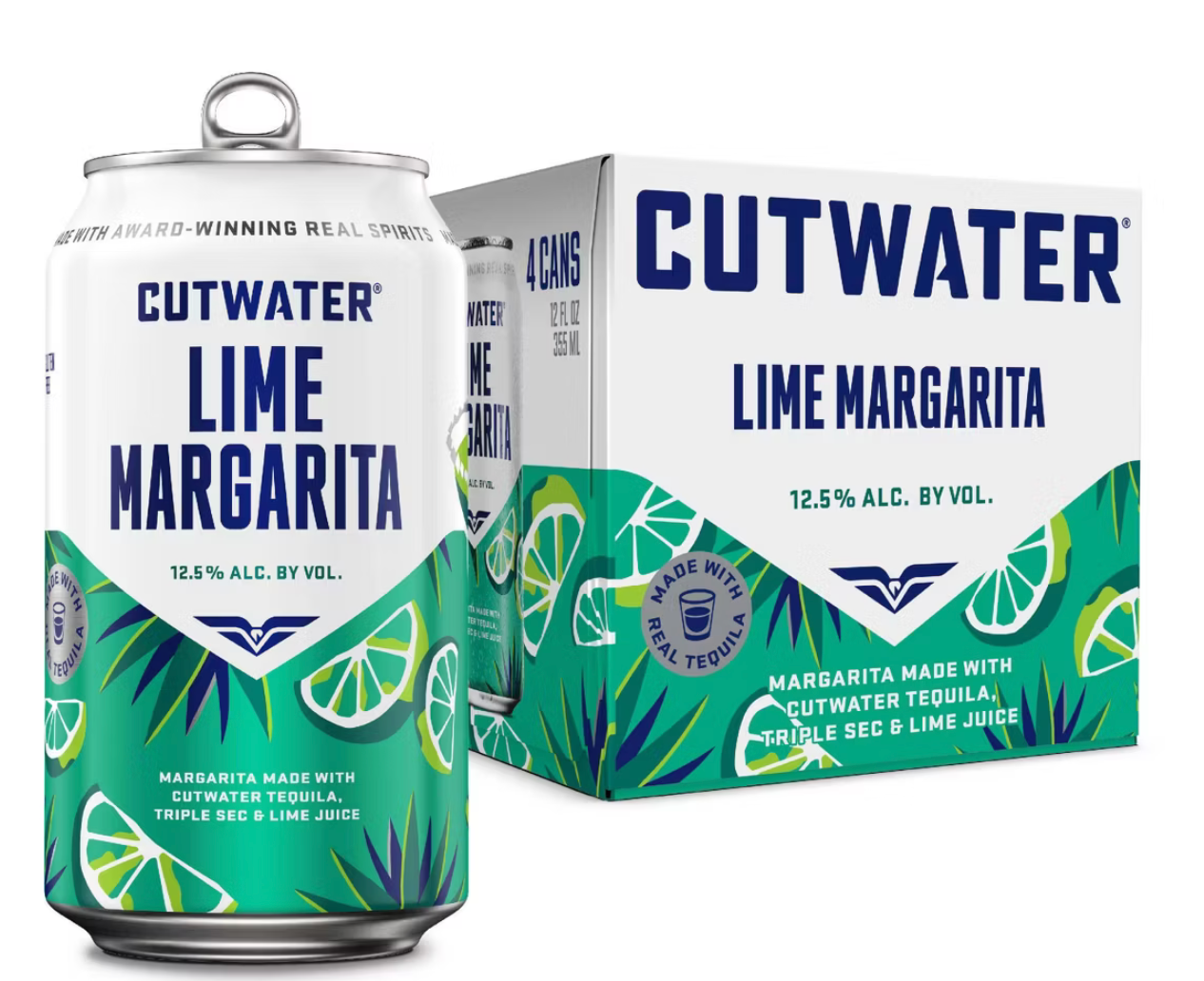 Cut Water Lime Margarita 4 Pack 355ml
