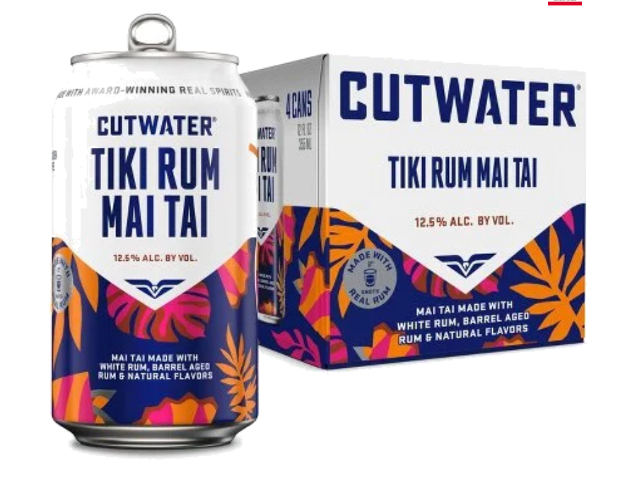 Cut Water Tiki Rum Mai Tai 4 Pack 355ml