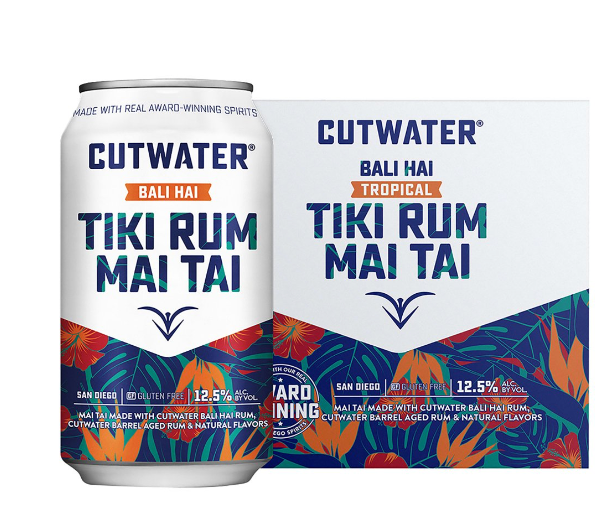 Cut Water Tiki Rum Punch 4 Pack 355ml