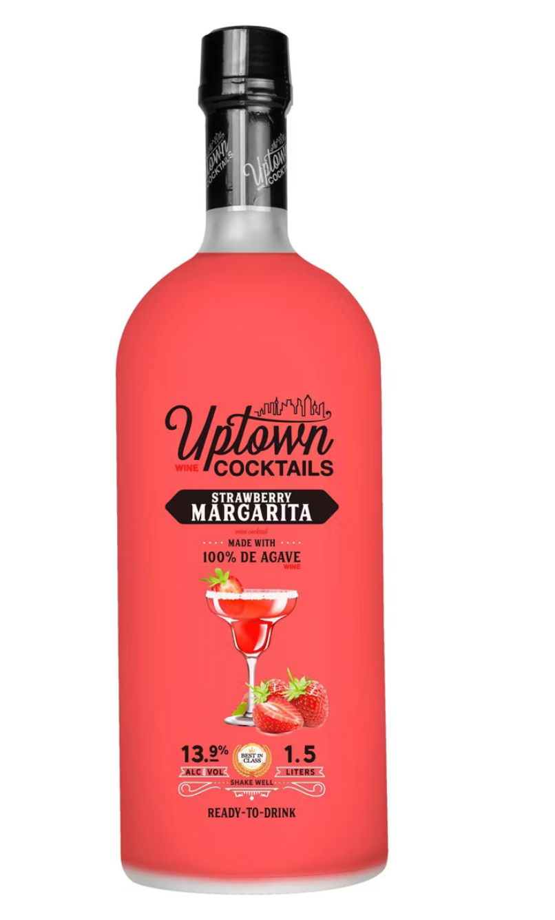 Uptown Strawberry Margarita Cocktail 750ml