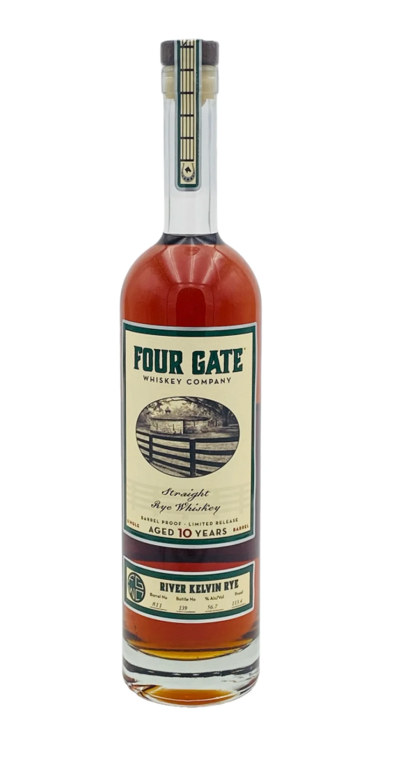 Four Gate River Kelvin 10 Year Old Straight Rye Whiskey 750ml