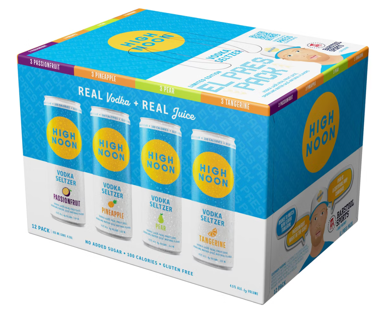 High Noon El Pres Hard Seltzer Variety Pack 355ml Can 12-Pack