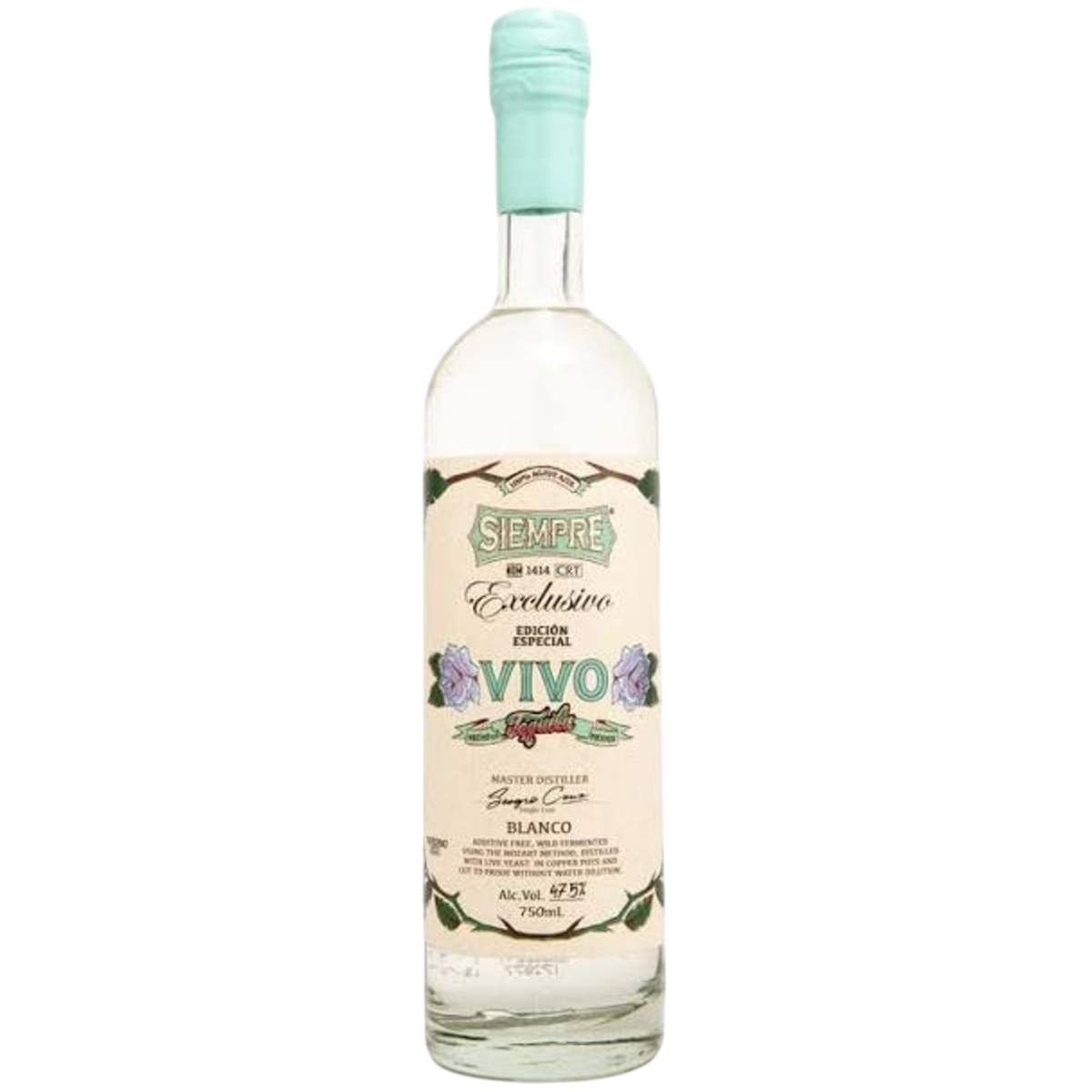 Siempre Tequila Exclusivo Edicion Especial Vivo Blanco 750 ML