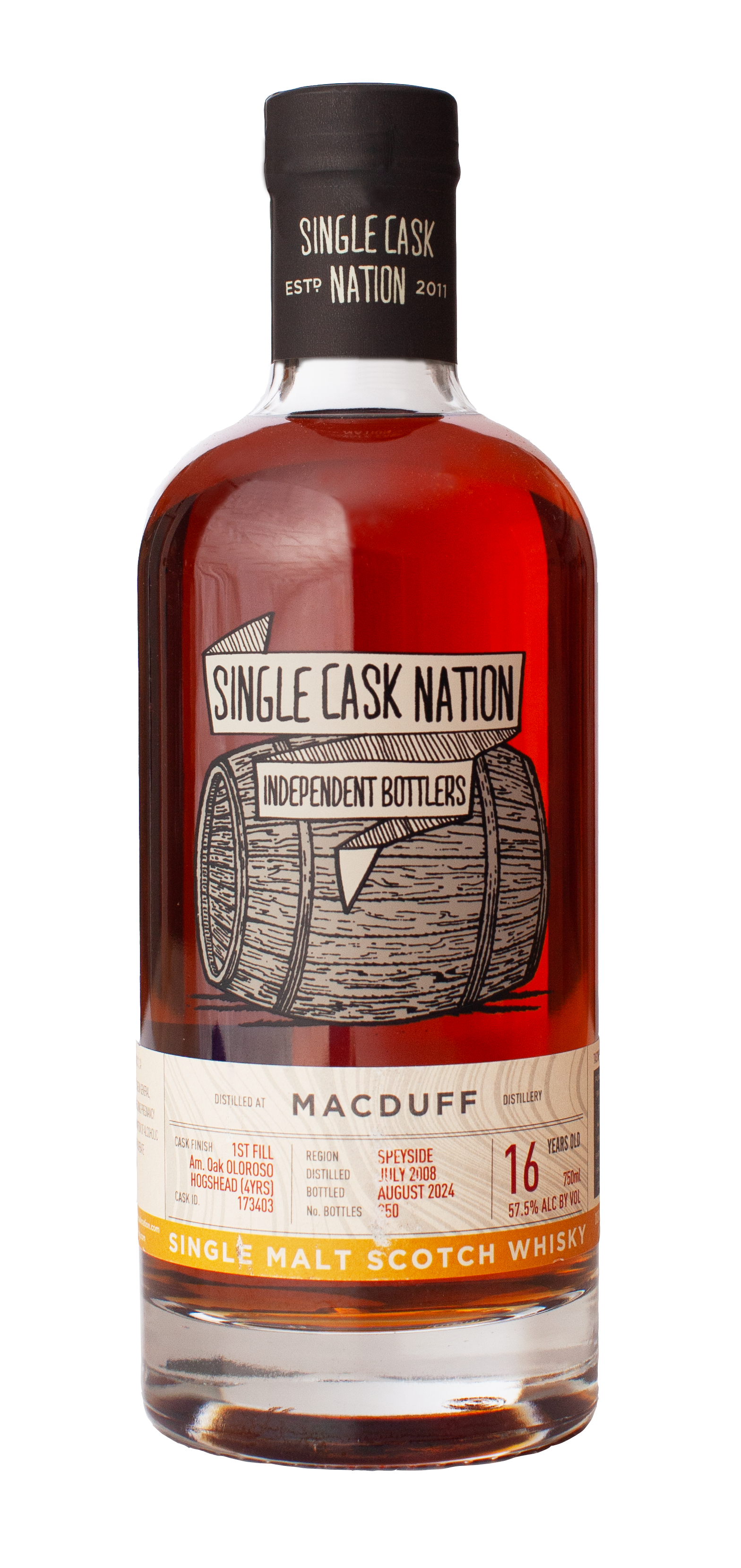 Single Cask Nation Macduff 16 Year Old Single Malt Whiskey 750ml